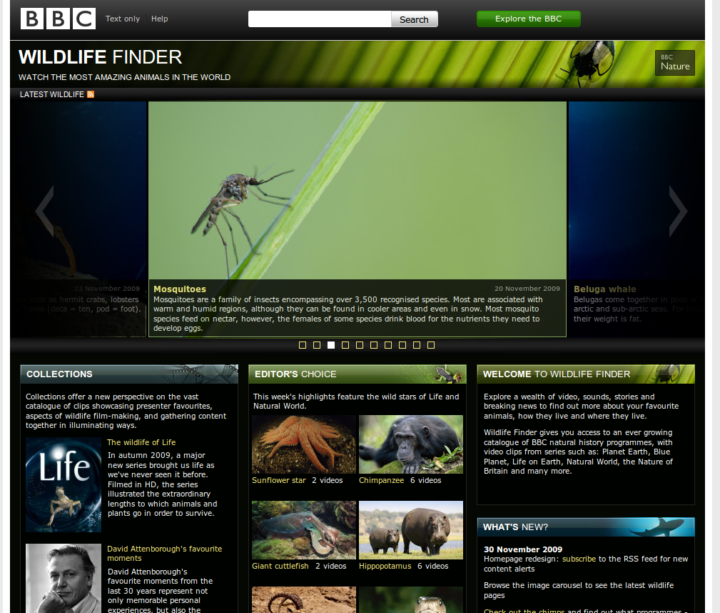 BBC Wildlife finder