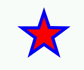 SVG example (a star)