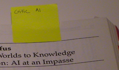 post-it annotation that is also a bookmark as it stick out from the page