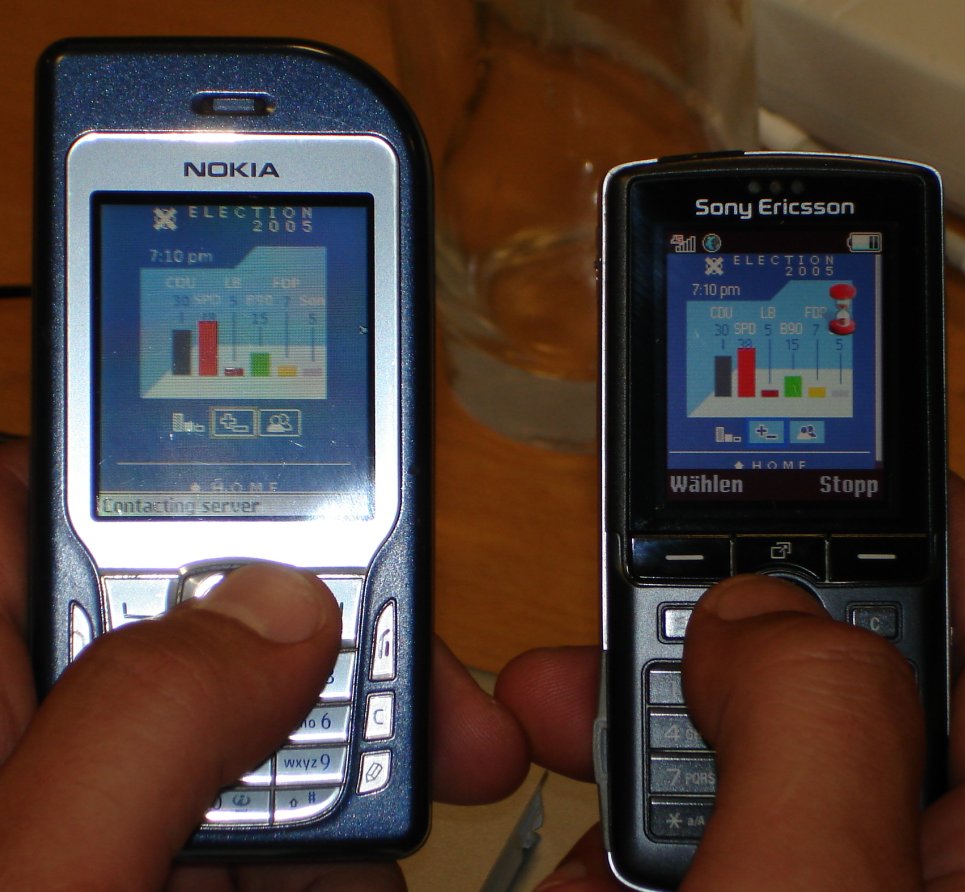 On Nokia and Sony Ericsson phones