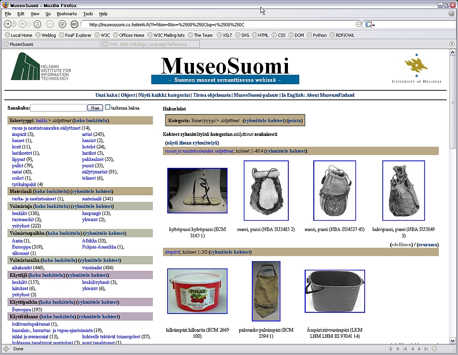 Museum of Finland Web site
