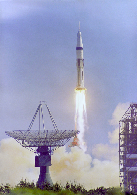Apollo 7 Saturn rocket launch