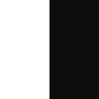 black white split vertically
