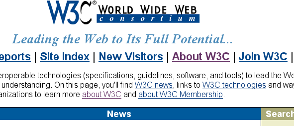 W3C home page