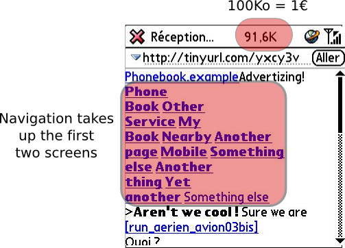 Screenshot of Phonebook.example loading