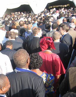 Entrance to WSIS Conference, Tunis, Nov 2005 (D Dardailler)