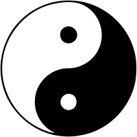 Traditional yin-yang image.