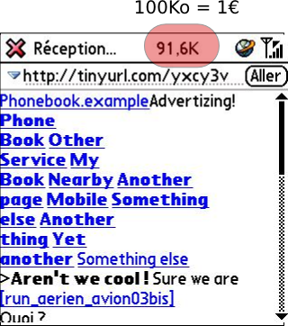 Screenshot of Phonebook.example loaded