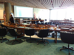 Photo of AIA Board Room at a Meeting Break