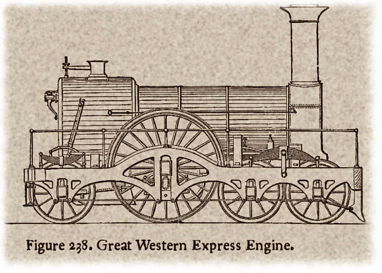 Victorian railway engine