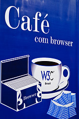 café with browser
