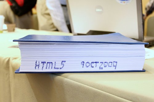 The HTML5 spec printed out