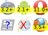 Partial support in Safari on iOS from version 4.0, Supported in Blackberry browser unknown, Not supported in Internet Explorer on Windows Phone, Partial support in Firefox mobile from version 10, Partial support in Android browser from version 2.1, Partial support in Opera mobile from version 11