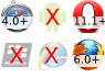Supported in Safari on iOS from version 4.0, Not supported in Blackberry browser, Not supported in Internet Explorer on Windows Phone, Supported in Firefox mobile from version 10, Not supported in Android browser, Supported in Opera mobile from version 11.1