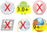 Not supported in Safari on iOS, Not supported in Blackberry browser, Not supported in Internet Explorer on Windows Phone, Partial support in Firefox mobile from version 9, Partial support in Android browser from version 3.0, Not supported in Opera mobile