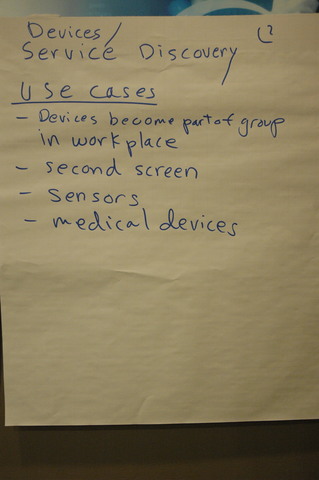 Service/Devices Discovery - Use Cases