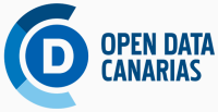 Logo saying: Open Data Canarias