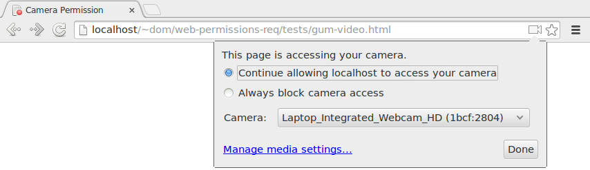 Indicator for video usage