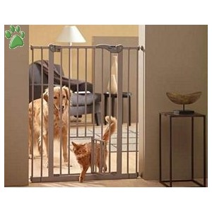 dog barrier with cat door