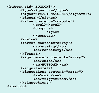 Signature Button Code Sample