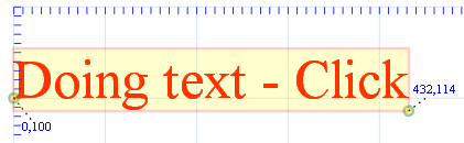 rectangle draw around red text