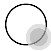 grey circle no longer centered in black one