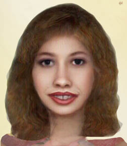 bitmapped image resembling human face
