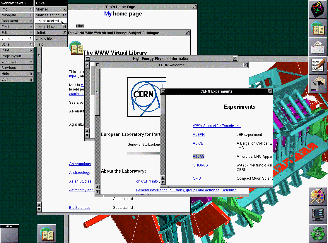 Screenshot from first browser