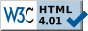valid HTML 4.01 badge