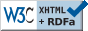 'Valid XHTML + RDFa' button