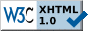 Valid XHTML1_0 icon