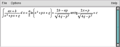 Screenshot for GtkMathView