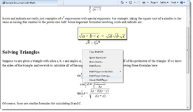 Screenshot for MathPlayer