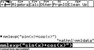 Screenshot for TIMathML