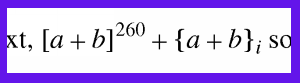 Snapshot of formula above