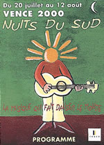 Poster Nuits du Sud 2000