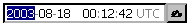 A text field with editable sections for each value, with a
    button to pop up a dialog showing a calendar or clock.