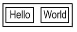Two rectangles with text inside another rectangle