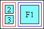 Diagram of ruby glyph layout in vertical mode with ruby text apearing vertically on the left of the base