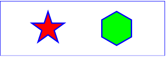 Example polygon01 - star and hexagon