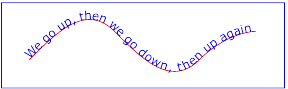 Example toap01 - simple text on a path