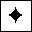 BLACK FOUR POINTED STAR