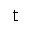 LATIN SMALL LETTER T