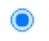 Checked: bright blue stroked circle overlaid with concentric bright blue filled circle.