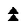 BLACK UP-POINTING DOUBLE TRIANGLE