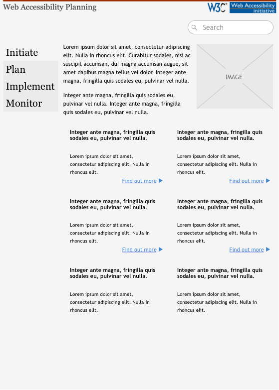 Version 3 for Planning top-level category page. Moves tabs into a left hand position and reports the primary label for the page.
