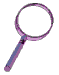 Magnifying glass: indicates simple searching.