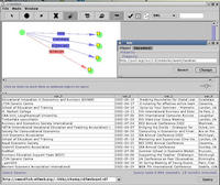 graphical query of ruby server using rdfauthor (screenshot)