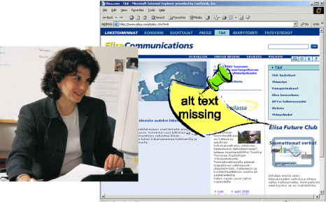 TA attaches accessibility evaluations as annotation to a page