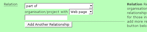 relation UI control